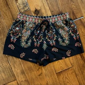 BeBop | paisley Black shorts | sz M